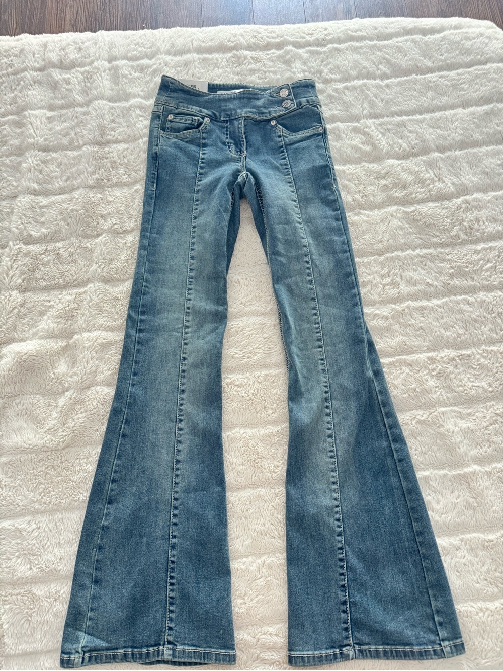 Blue Flare Jeans Garage - Women's Denim Flare